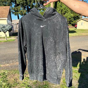 NIKE Sportswear Stonewashed Black Hoodie Women's XS